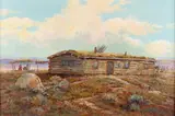 C.R. Cheek, Summer Camp, oil on canvas