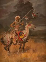 Charles Winfield Miller, Gathering Storm, oil on canvas