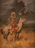 Charles Winfield Miller, Gathering Storm, oil on canvas