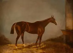 Thoroughbred by Thomas J. Scott, oil on canvas, offered Mar 2024
