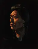 Leo Beaulaurier, Mr. Oka, oil on velvet