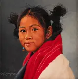 Ray Swanson, Hopi Maiden, oil on canvas