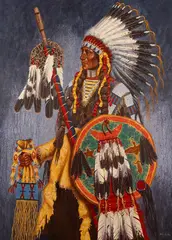 Paul Surber, Chief, oil on canvas