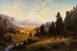 Heine Hartwig, Mt. Hood Looking North, oil on board