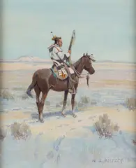 W. Steve Seltzer, Day Ride, gouache