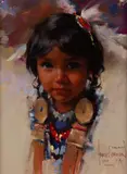Harley Brown, (CA) Young Missy, pastel