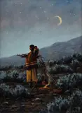 Heine Hartwig, Peaceful Evening, oil on board