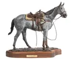Waiting on a Cowboy by Edd Hayes, bronze, offered Mar 2024