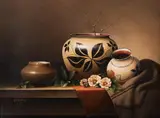 Ken Fleisch, Still-life, oil on canvas