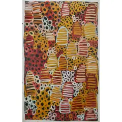 Minnie Pwerle, "Women's Awelye: Bush Melon,", acrylic on canvas