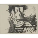 Pablo Picasso, "Le Peintre et son Modele" (The Painter and His Model)
