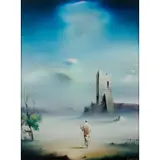 Robert Watson, "The Prophet,", oil on panel
