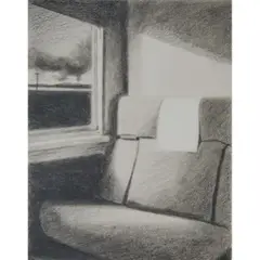 John Register, "Train Interior,", 1989, lithograph