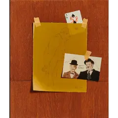 Mark Stock, "The Butler's in Love," (Sketch), 2003, oil and acrylic on board. Initial