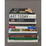 Donald Bradford, "Stack of Books/Still Life,", 1995, oil on panel