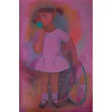 Trinidad Osorio, Niña, Óleo sobre tela