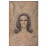 Adolfo Best Maugard, María Félix, 1953, Mixta sobre masonite