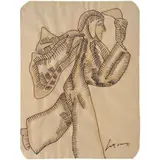 Jose Luis Cuevas, La antorcha olímpica, Tinta sobre papel