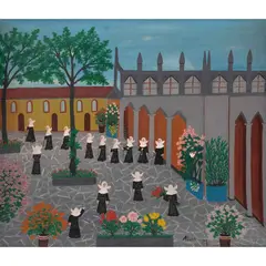 Montserrat Aleix, Hermanas de la caridad, Óleo sobre tela