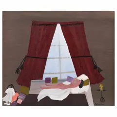 Montserrat Aleix, La ventana, Óleo sobre tela