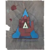 Luis Ortiz Monasterio, Elevación por el arte, 1967, Acrílico y lápiz de grafito sobre papel albanene