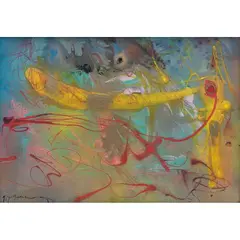 Manel Pujol Baladas, Cosmos, Mixta sobre cartón