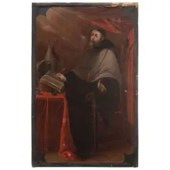San Agustín, MÉXICO, SIGLO XVIII, Óleo sobre tela