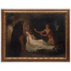 ÚLTIMOS MOMENTOS DE ATALA by Luis Monroy, Óleo sobre tela, offered Sep 2023