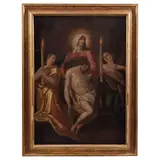la Lamentación, SIGLO XIX, Óleo sobre tabla
