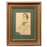 Madame Conchita Montes by Tsuguharu Foujita, Litografía sin número de tiraje, offered Sep 2023
