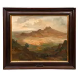 Conos volcánicos (Valle de México) by Jaime Gómez del Payán, Óleo sobre tela, offered Sep 2023