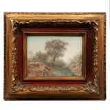 Paisaje by Isidro Martínez Colín, Óleo sobre madera, offered Sep 2023