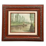 Jorge Rendón Tapia, Xochimilco, Óleo sobre tela