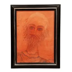 Sin título (retrato) by Sofía Bassi, Sanguina sobre papel, offered Sep 2023