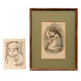 Fanny Rabel, Niña con borrego y retrato de niño
