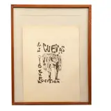 Jose Luis Cuevas, Cuevas exposición, Litografía Prueba de A
