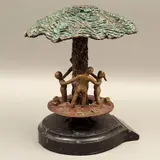 SIGLO XX by El Árbol de la Salud, Bronce, patinado polícromo; base de mármol negro, offered Sep 2023