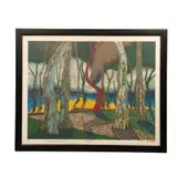Alejandro Haddad, Estadia del bosque "Árbol Rojo", Serigrafía P. A