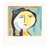 Alfredo Zalce, Cabeza, 1991, Serigrafía 56 / 150