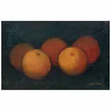 Naturaleza naranja by Ignacio Nieves Beltrán "nefero", Mixta sobre masonite, offered Aug 2023