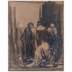 Untitled by Antonio Rodríguez Luna, Tinta sobre papel, offered Aug 2023
