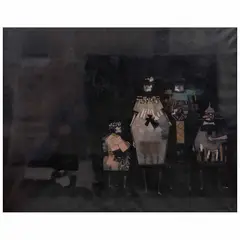Antonio Rodríguez Luna, Los autómatas de el Escorial, 1966, Óleo sobre tela