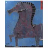 Arturo Morín, La silla del caballo, 2023, Mixta sobre tela
