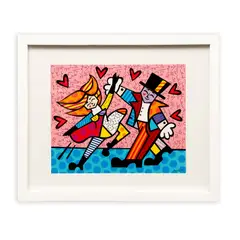 Dancing couple by Romero Britto, Giclée sin número de tiraje, offered Aug 2023