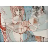 Arnold Belkin, La Sulamita, de la carpeta Cantar de los Cantares II, 1969, 1969, Litografía sin número de tiraje