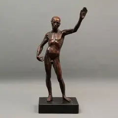 SIGLO XX by Modelo Anatómico, Bronce, patinado en color marrón; base de mármol negro, offered Jul 2023