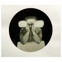 Alfredo Castañeda, Oyente no. 3, Serigrafía 43 / 100