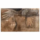 Sergio Hernández, Untitled, Mixta y collage sobre papel