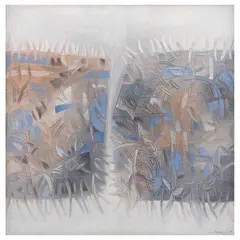 Untitled by Armando Jiménez, Óleo y arena sobre tela, offered Jun 2023
