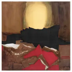Fitzia, Todo está quieto, 2006, Mixta y collage sobre madera